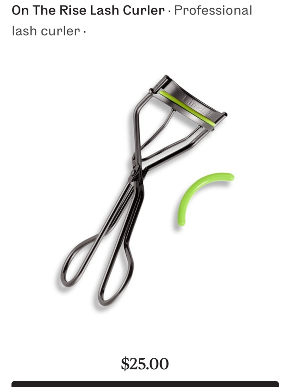 On The Rise Lash Curler by LimeLife